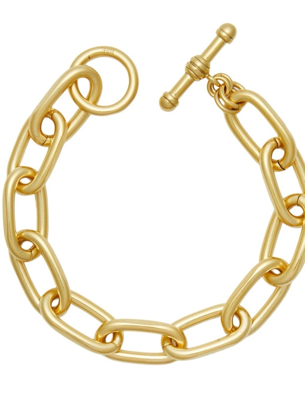 Brinker and Eliza 24k Gold Plated Link Toggle Bracelet